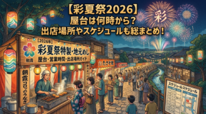 彩夏祭2026の屋台は何時から？出店場所やスケジュールについても！
