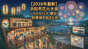 浜田市花火大会2026のシャトルバスはある？屋台や駐車場についても詳しく！